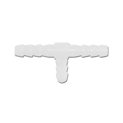 Connecteur en T forme 5mm pour tuyau d'essence, d'huile, poumon blanc