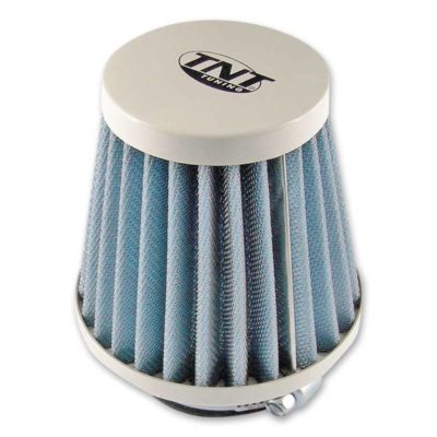 Filtre à air pour Ø28/35mm droit, blanc/bleu (DellOrto PHBG)