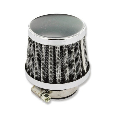 Filtre à air coniques chromé raccord 28mm bride incl.