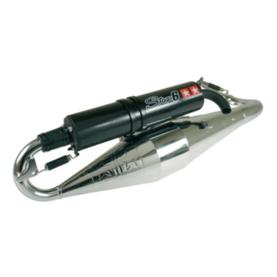 Pot échapp.S6Pro replica Min.horiz chrom