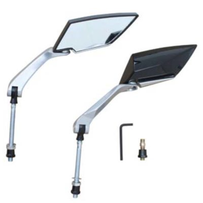 Rétroviseurs X-Run2 noir/alu CE (paire)