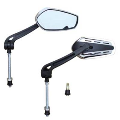 Rétroviseurs X-Run chrome/noir CE (paire)