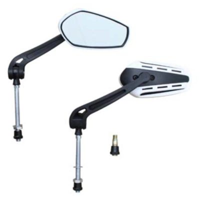 Rétroviseurs X-Run blanc/noir CE (paire)