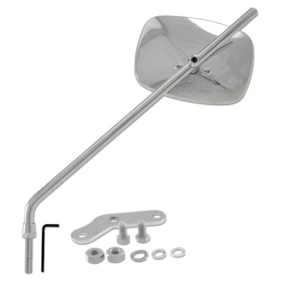 Rétroviseur Vespa chromé réctangulaire