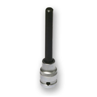 Clé inbus 10mm, avec fût 80mm pour clé à cliquet 1/2 pouces