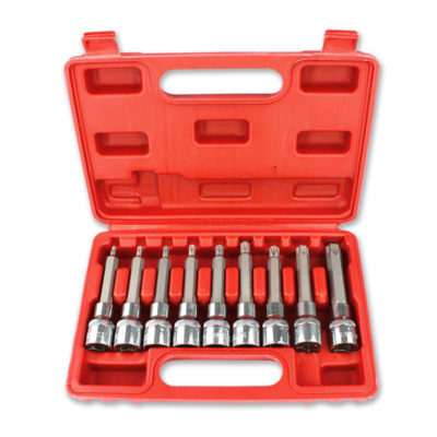 Clé Torx T20-T60 9 pièces pour clé à cliquet1/2 pouces