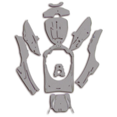 Habillage 10pcs GY6 silver PRIX NET