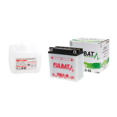Batterie 12N5.5-4A FULBAT ouverte avec pack acide