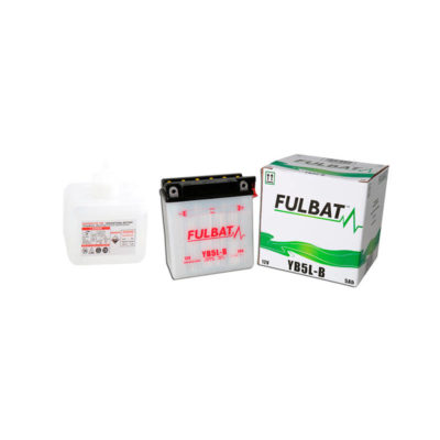 Batterie YB5L-B FULBAT ouverte avec pack acide FB5L-B