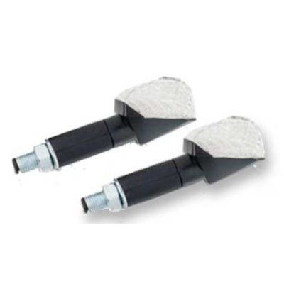 Clignotants Rubin à led's, long, noir/transparent CE