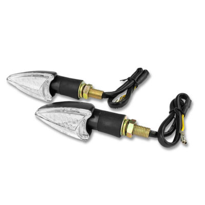 Clignotants TNT Arrow flèche noir/transp. LED CE (paire)