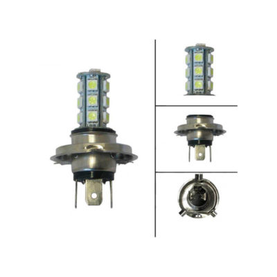 Ampoule blanche LED (13 Leds) H4 12V