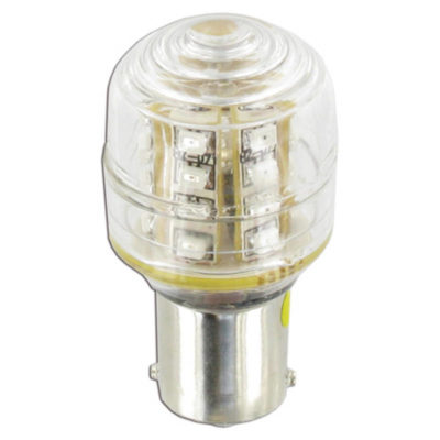Ampoule orange LED (25 Leds) 12V BA15s