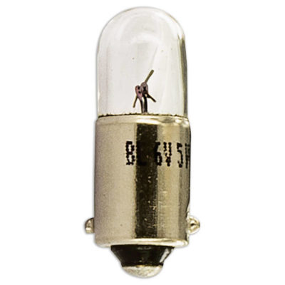 Ampoule BA9s 6V 5W blanche (1pce)