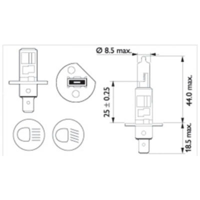 Ampoule H1 12V 55W Philips Premium
