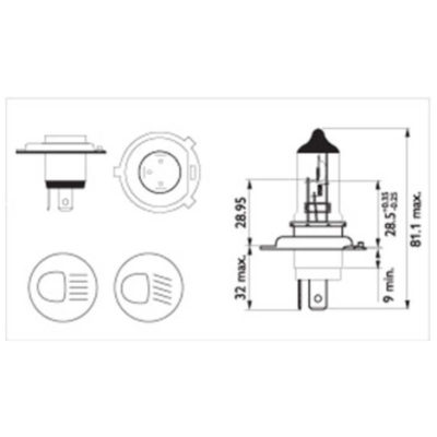 Ampoule HS1 12V 35/35W Philips Vision