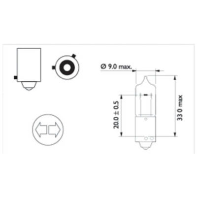 Ampoule BAY9s 12V 21W Philips