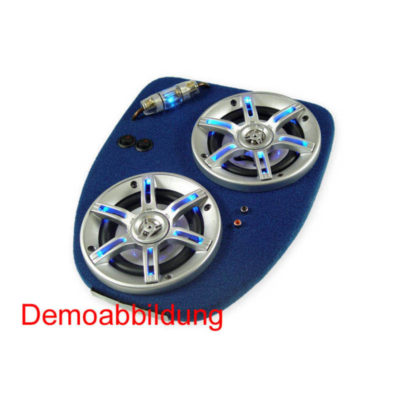 Haut parleur cuir 800W Peugeot Speedfight bleu PRIX NET