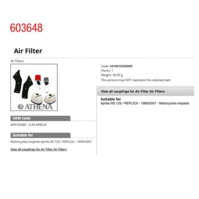 Filtre à air Athena