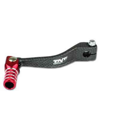 Levier de vitesse alu TNT Derbi Senda carbon/rouge