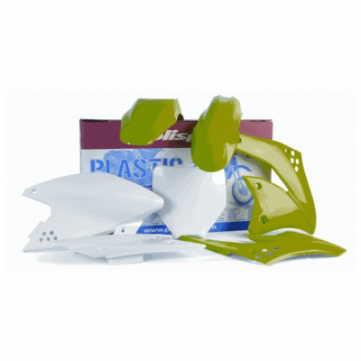 Kit carénage vert/blanc Kawasaki KX65 2000-2013