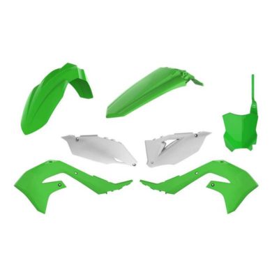 Kit carénage vert-blanc OEM Kawasaki KX450F 2019 ->