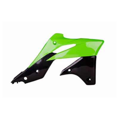 Ecope de radiateur vert/noir Kawasaki KX250F 2013-2016