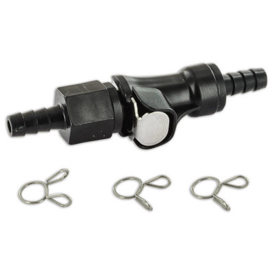 Tuyau essence Quick Ø 7mm raccord, noir