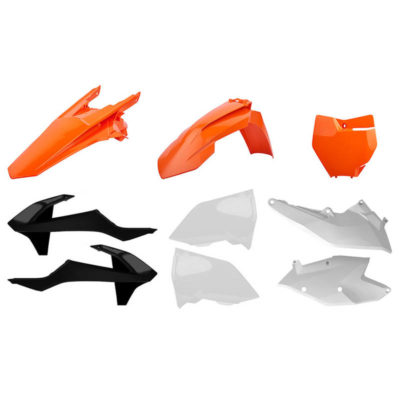 Kit carénage orange/blanc/noir OEM18 KTM EXC, EXC-F 17-18