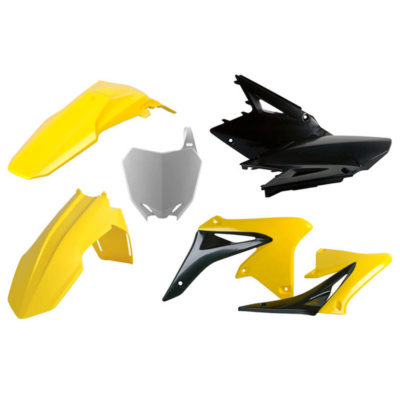 Kit carénage jaune-noire Suzuki RMZ 450 2008-2017