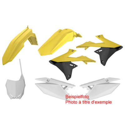 Kit carénage jaune-blanc-noire Suzuki RMZ 250 2010-2018
