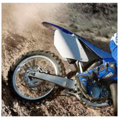 Prs caches latér. arrière blancs Yamaha YZ125/250 2012-2014