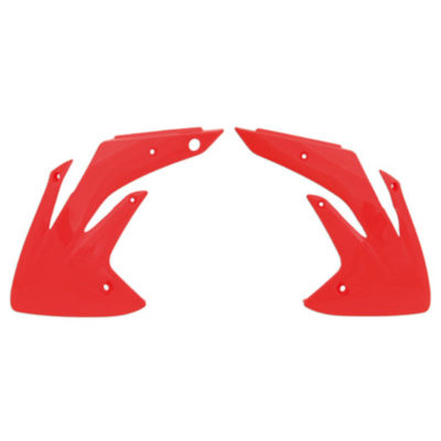 Ecope de radiateur rouge (CR04) Honda CRF450R 2002-2004