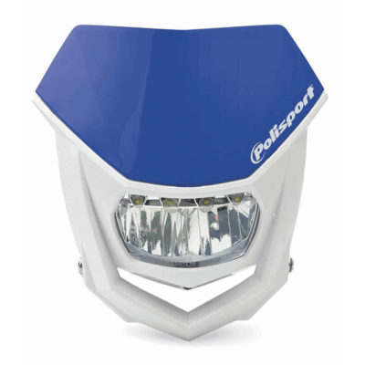 Phare HALO LED Polisport blanc-bleu-Yamaha CE