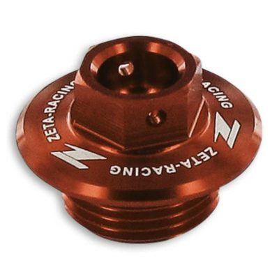 Bouchon de carter d`huile ZETA alu Suzuki/Yamaha rouge