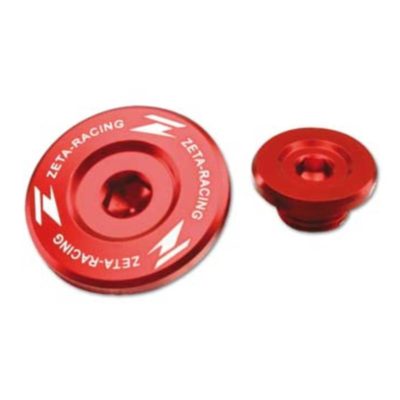 Vis de carter bouchon ZETA alu Honda M30x1.5 rouge