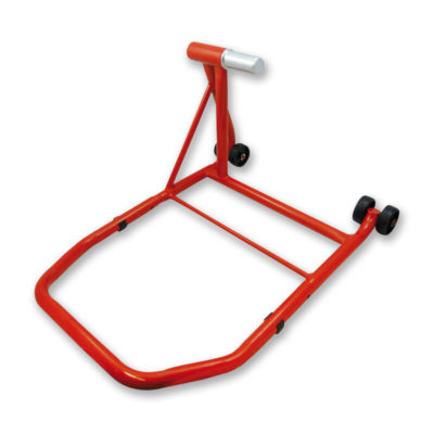 Bequille moto arrière monobras hauteur 337.5mm rouge