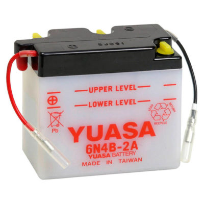 Batterie 6N4B-2A  Yuasa ouverte sans acide