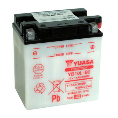 Batterie YB10L-B2 Yuasa ouverte sans acide