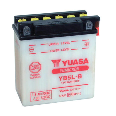 Batterie YB5L-B  Yuasa ouverte sans acide