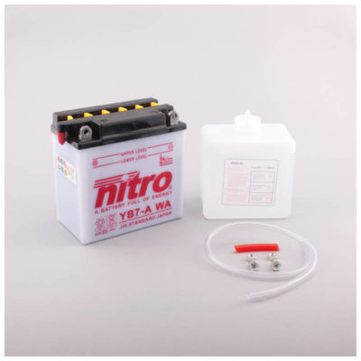 Batterie YB7-A Nitro ouverte avec pack acide (NB7-A WA)