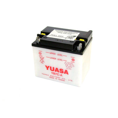 Batterie YB7C-A Yuasa ouverte sans acide
