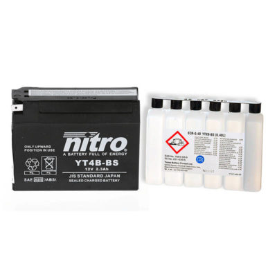 Batterie YT4B-BS Nitro avec pack acide NT4B-BS