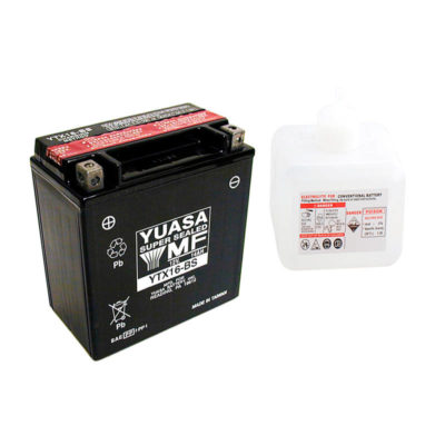 Batterie YTX16-BS Yuasa avec pack acide