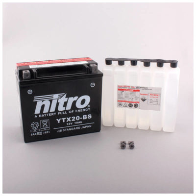 Batterie YTX20-BS Nitro avec pack acide