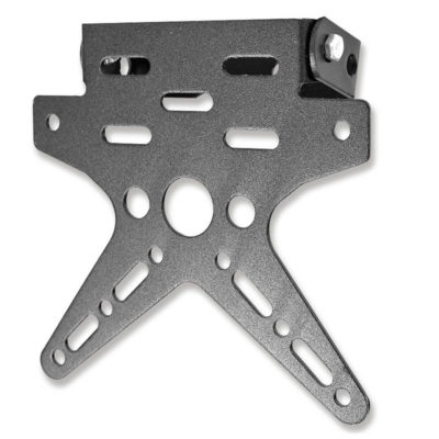 Support de plaque alu, ajustable, noir, universel