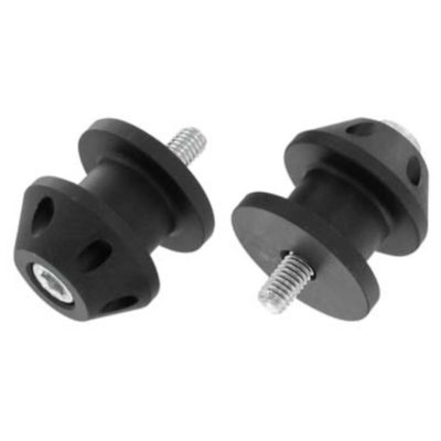 Diabolos de levage béquille alu noir M6 (paire)