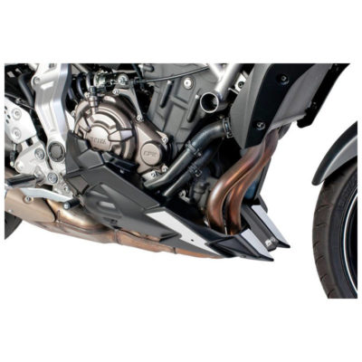 Sabot moteur Puig MT-07 14 -> noir+autocollant