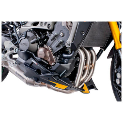 Sabot moteur Puig MT-09 13 -> Akrapovic noir+autocollant