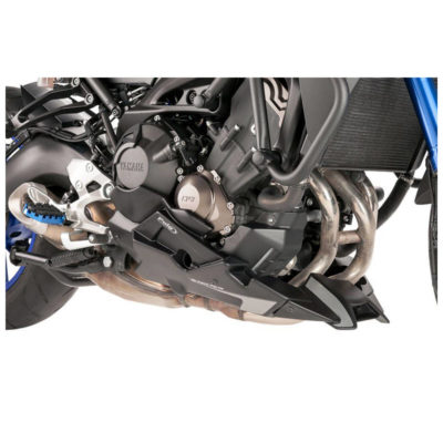 Sabot moteur Puig MT-09 Tracer noir+autocollant